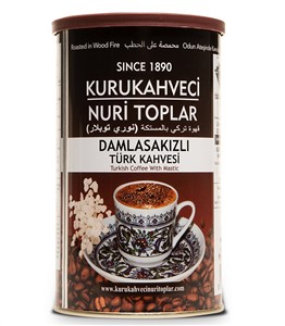 NURI TOPLAR DAMLA SAKIZLI TURKISH COFFEE 250 GR box (W/MASTIC GUM)