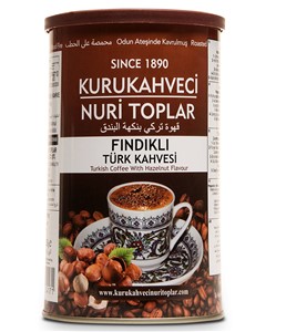 NURI TOPLAR FINDIKLI TURKISH COFFEE 250 GR box (W/HAZELNUT)